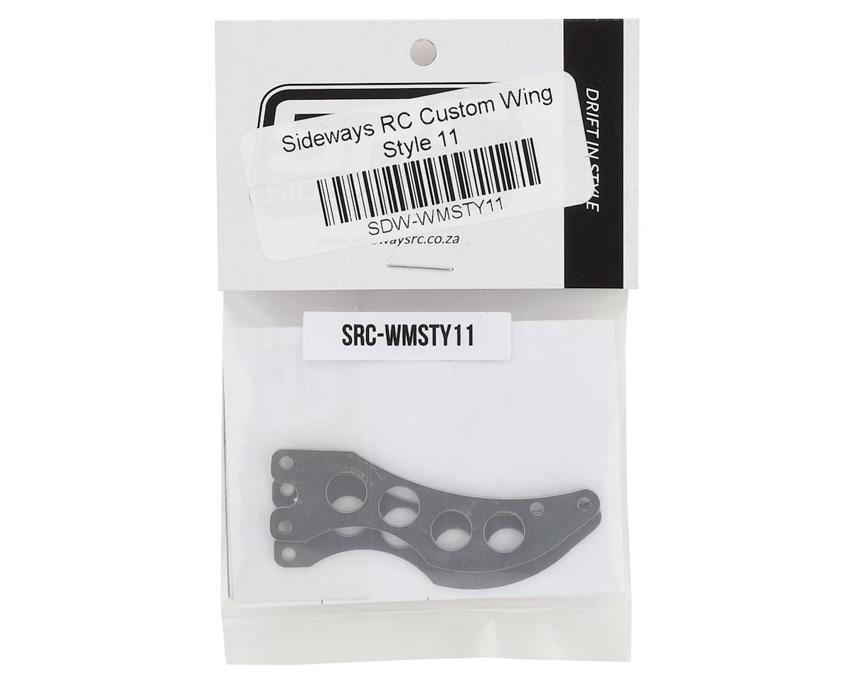 Sideways RC Scale Drift Custom Wing Mount (Silver) (Style 11)