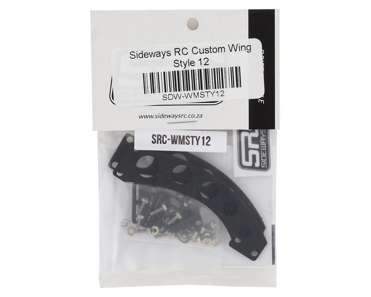 Sideways RC Scale Drift Custom Wing Mount (Black) (Style 12)