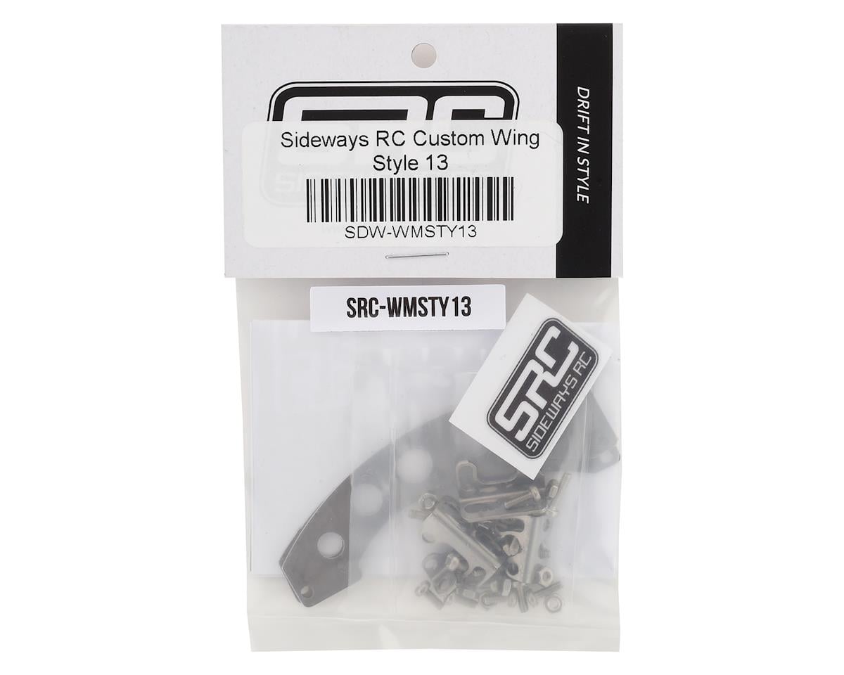 Sideways RC Scale Drift Custom Wing Mount (Silver) (Style 13)