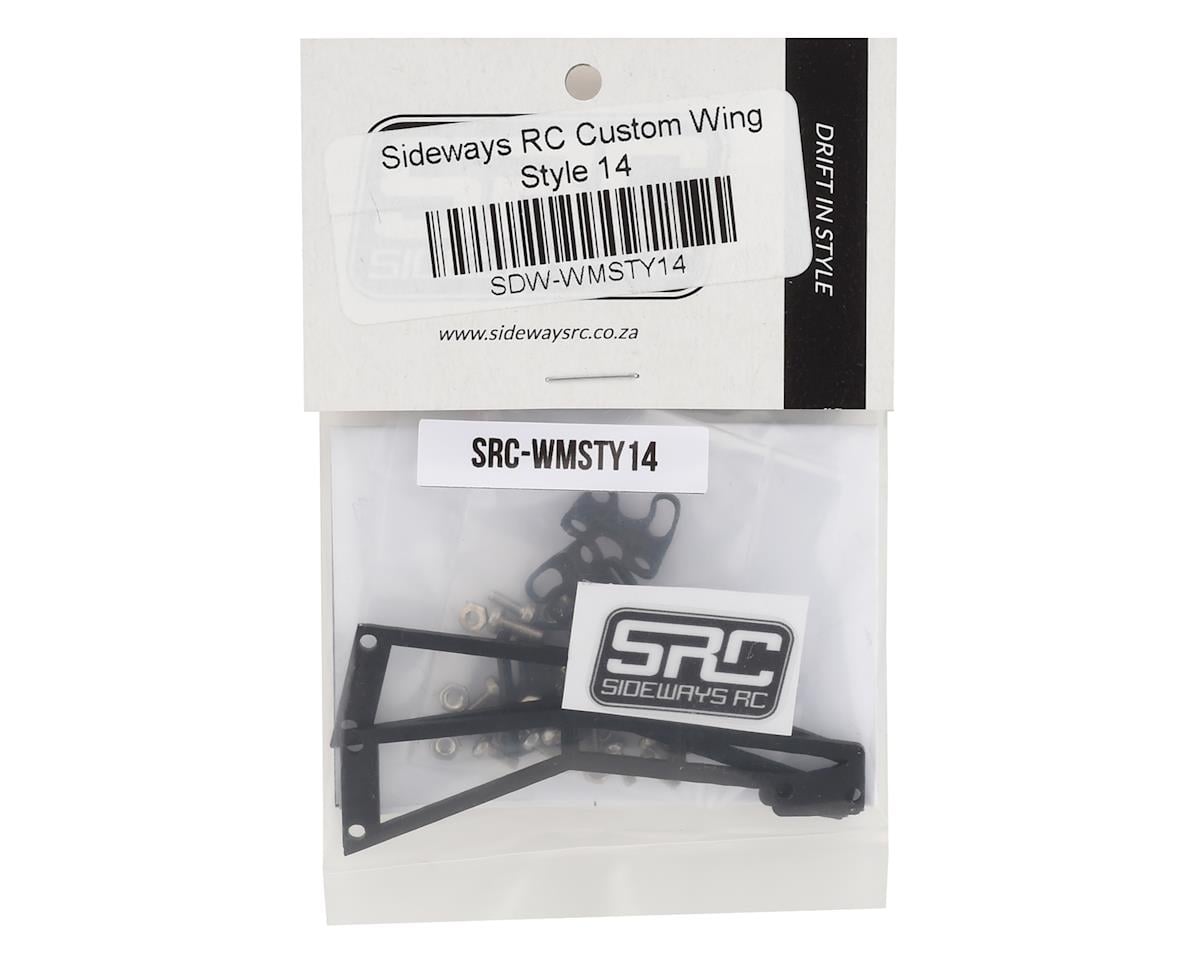 Sideways RC Scale Drift Custom Wing Mount (Black) (Style 14)
