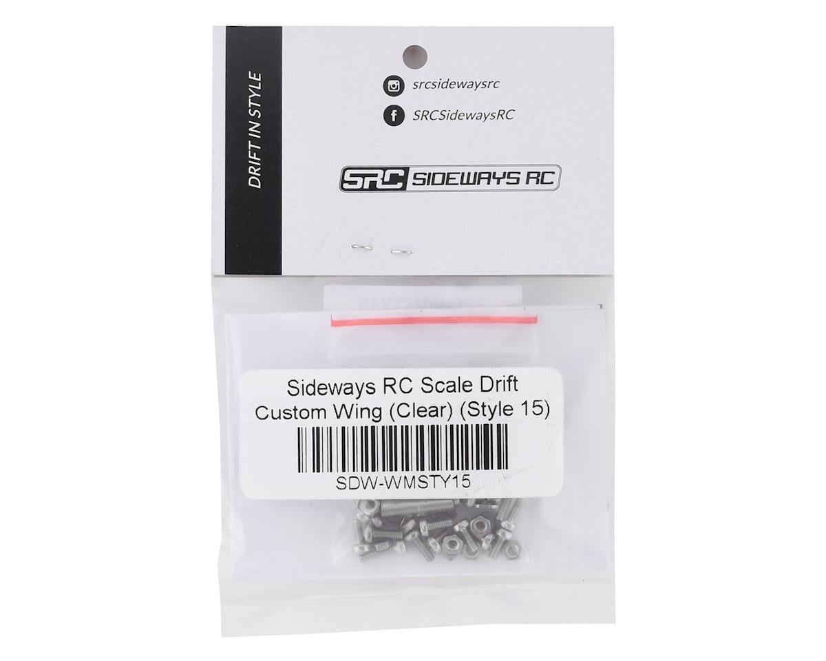 Sideways RC Scale Drift Custom Wing Mount (Clear) (Style 15)