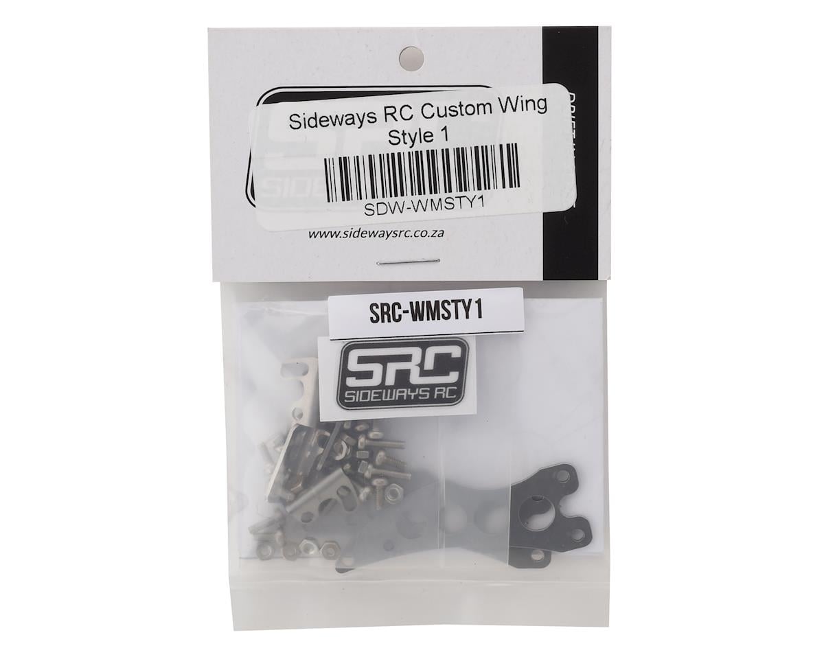 Sideways RC Scale Drift Custom Wing Mount (Silver) (Style 1)