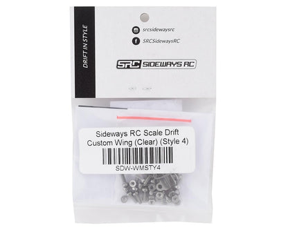 Sideways RC Scale Drift Custom Wing Mount (Clear) (Style 4)