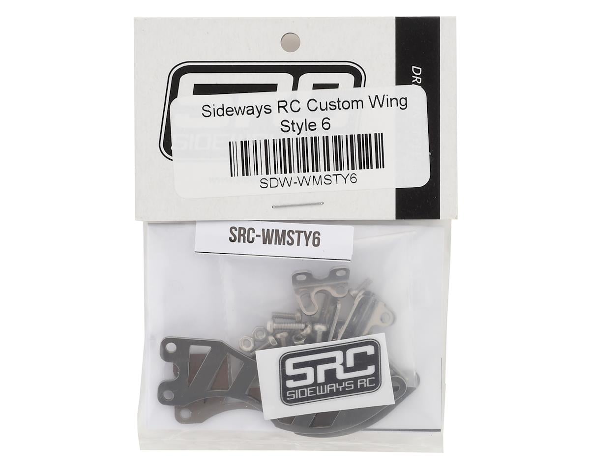 Sideways RC Scale Drift Custom Wing Mount (Silver) (Style 6)