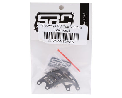 Sideways RC Top Mount 2 Scale Drift Wing Mount (Stainless)
