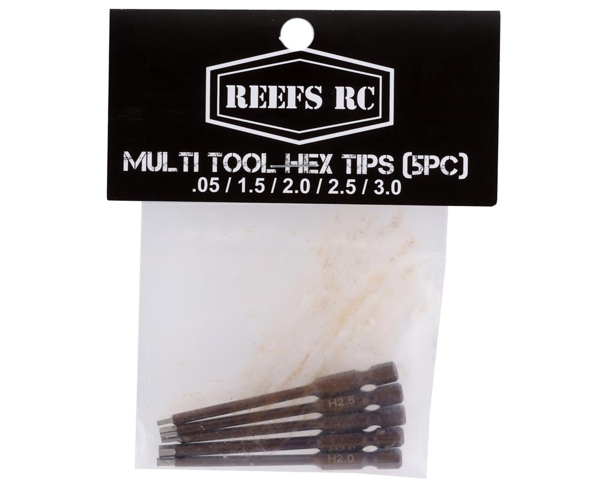 Reefs RC Multitool Metric Hex Driver Bits (5)