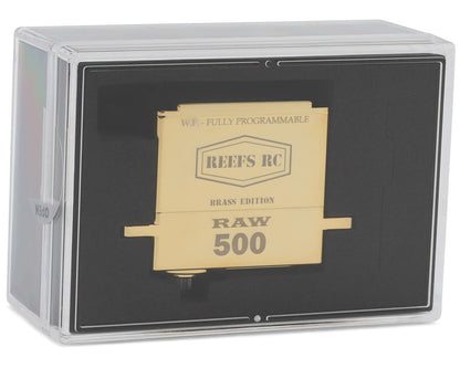 Reefs RC RAW 500 High Torque/Speed Digital Servo (High Voltage) (Brass Edition)