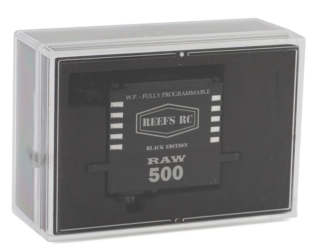 Reefs RC RAW 500 High Torque/Speed Digital Servo (High Voltage) (Black Edition)