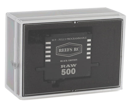 Reefs RC RAW 500 High Torque/Speed Digital Servo (High Voltage) (Black Edition)