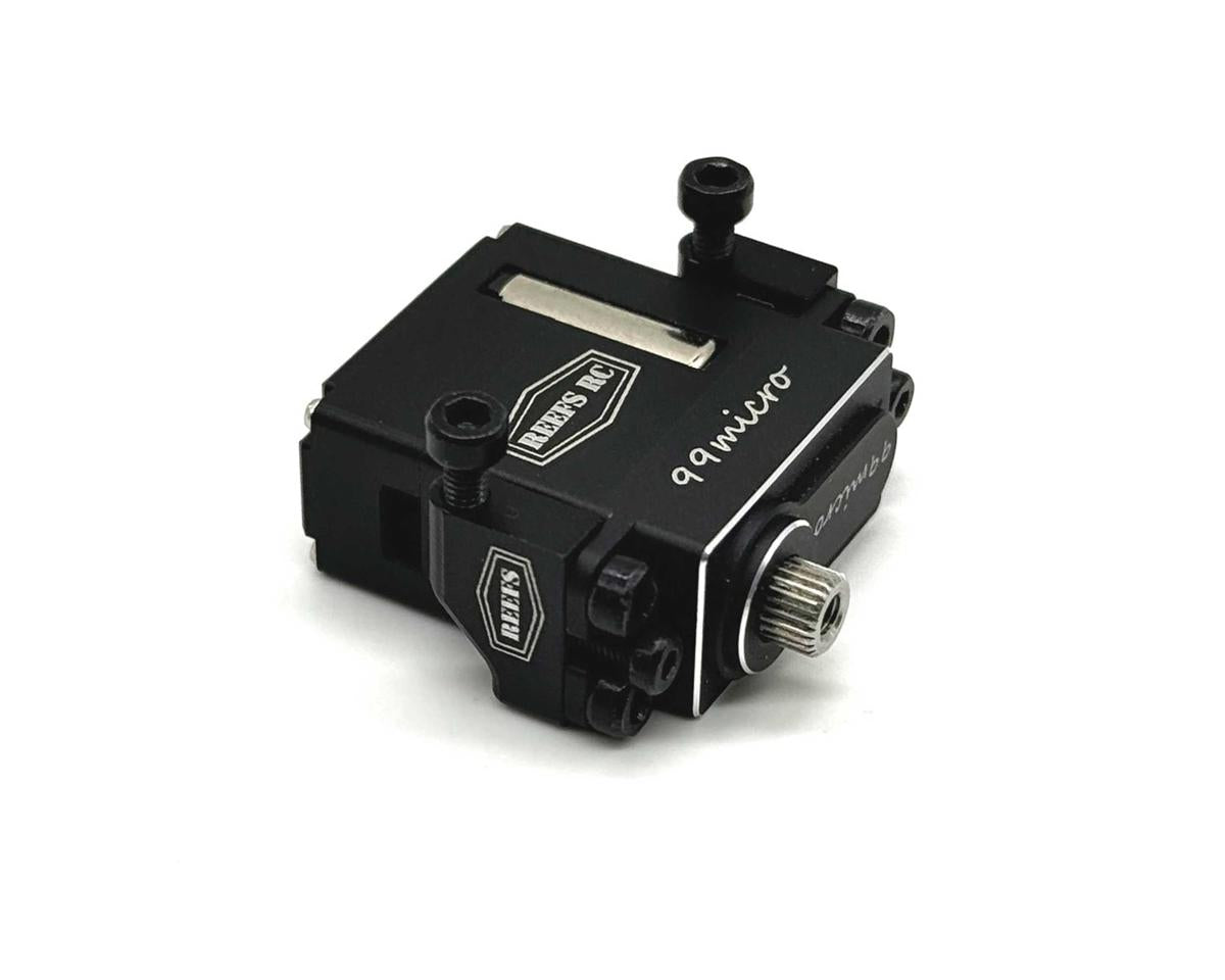 Reefs RC Micro Servo Mounting Tabs (Black) (2)