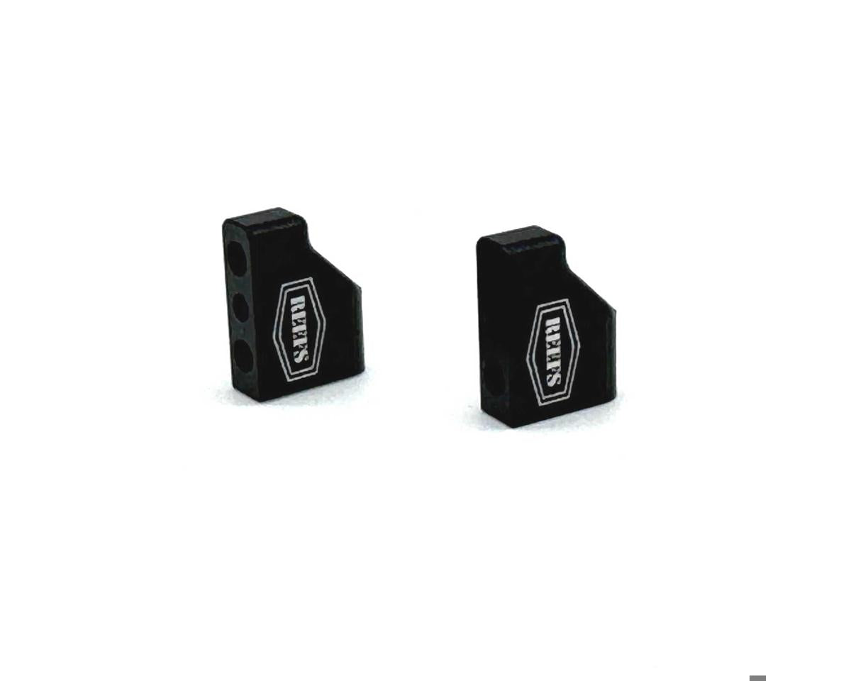 Reefs RC Micro Servo Mounting Tabs (Black) (2)