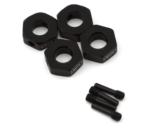 Reefs RC XP10 Plague 12mm Aluminum Wheel Hex Adapters (Black) (4)