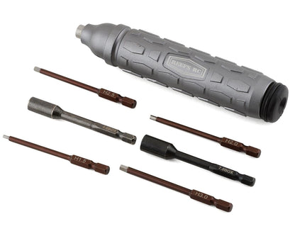 Reefs RC 6-Piece Metric 5mm Drive Hex Screwdriver Tool Set w/Carrying Case