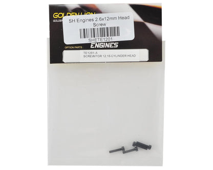 SH Engines 2.6x12mm Cooling Head Cap Head Hex Screw (4)