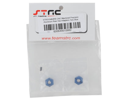 ST Racing Concepts Arrma Aluminum Rear Hex Adapters (2) (Blue)