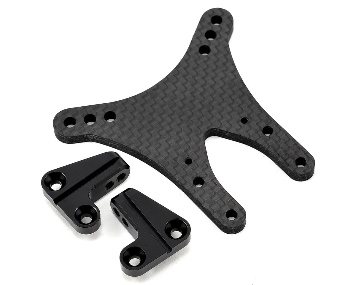ST Racing Concepts DEX210 4mm Graphite Front Shock Tower (Black)