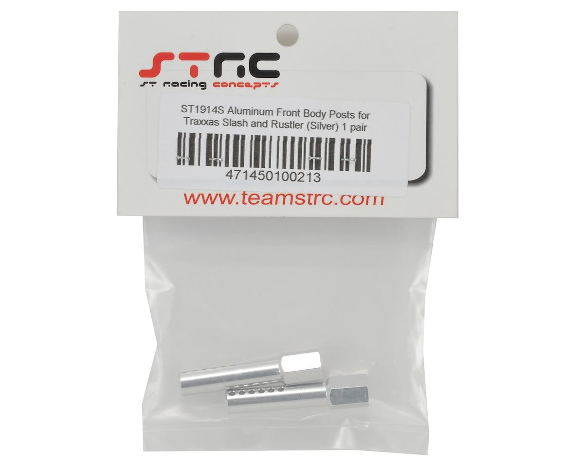 ST Racing Concepts Aluminum Front Body Posts for Traxxas Slash (Silver) (2)