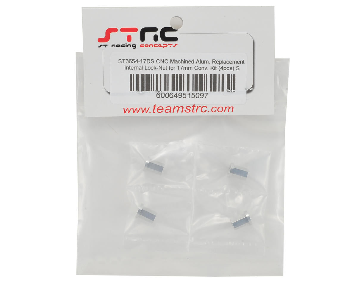 ST Racing Concepts Wraith Aluminum Internal Locknut (4) (Silver)