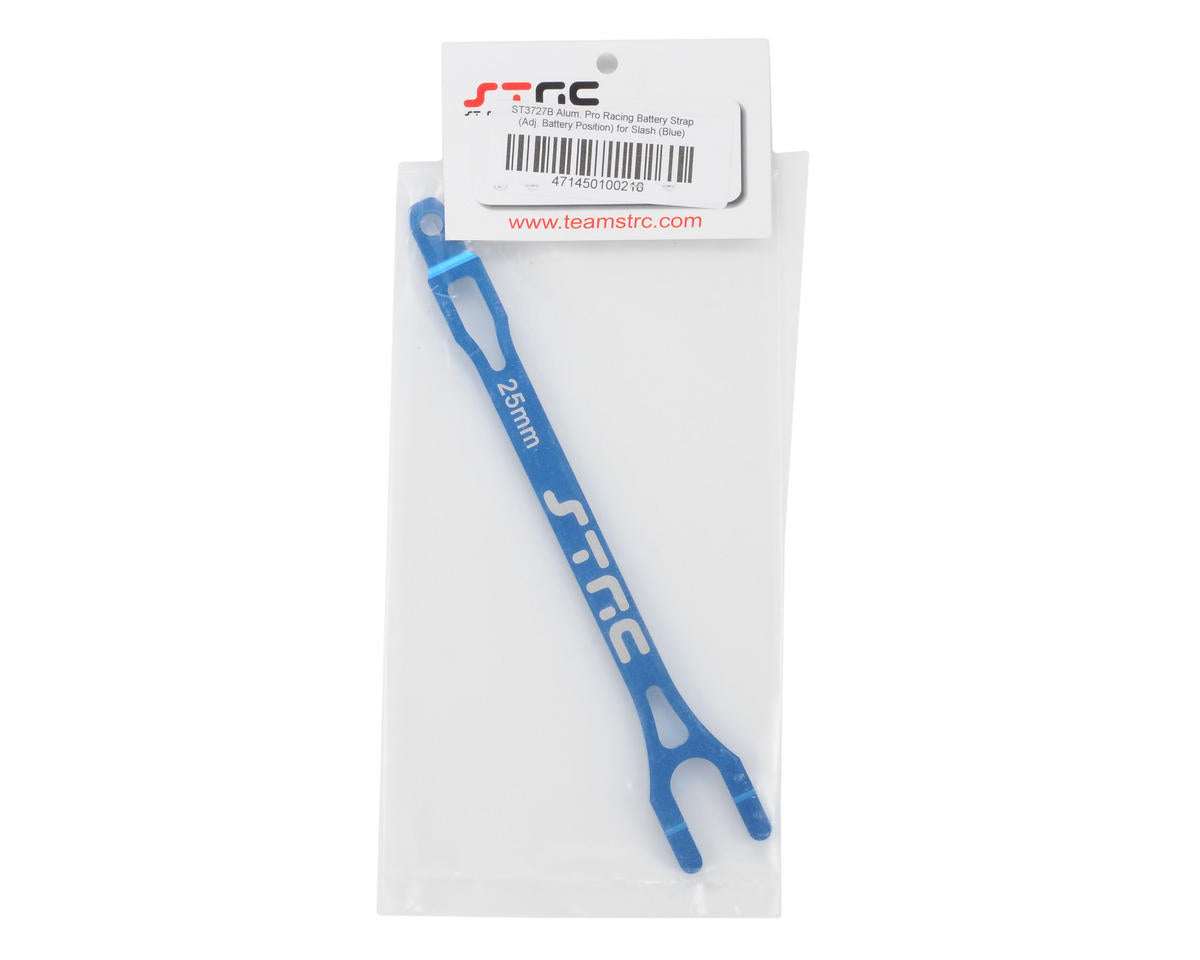 ST Racing Concepts Aluminum Battery Strap for Traxxas Slash (Blue)