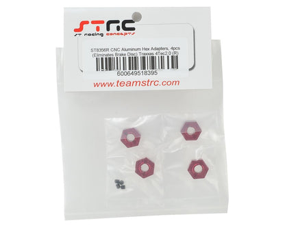 ST Racing Concepts Aluminum Hex Adapters for Traxxas 4Tec 2.0 (4) (Red)