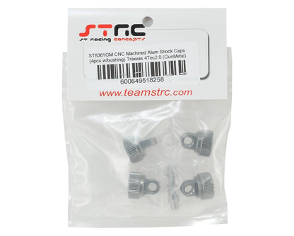 ST Racing Concepts Aluminum Shock Caps for Traxxas 4Tec 2.0 (4) (Gun Metal)