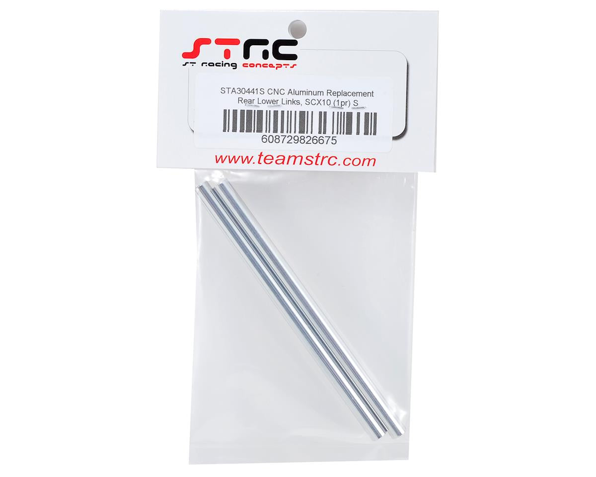 ST Racing Concepts SCX10 Aluminum Rear Lower Links (2) (Silver)