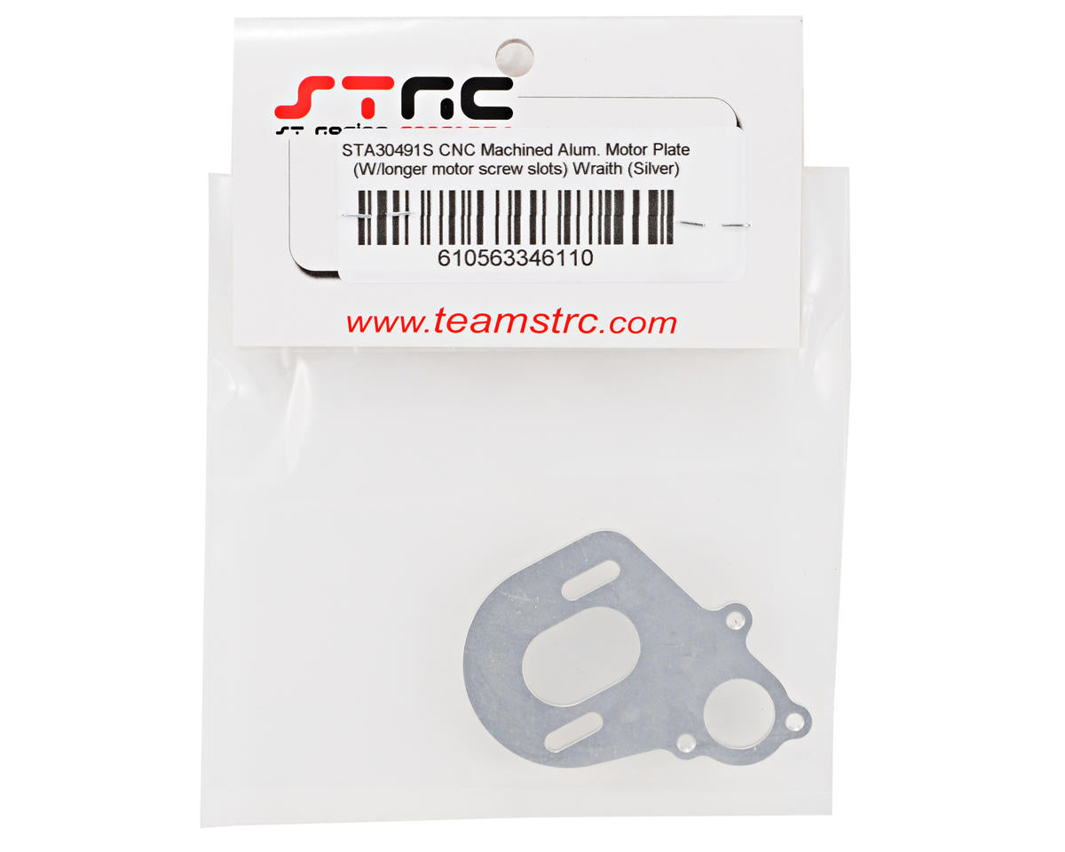 ST Racing Concepts Aluminum Motor Plate (Silver)