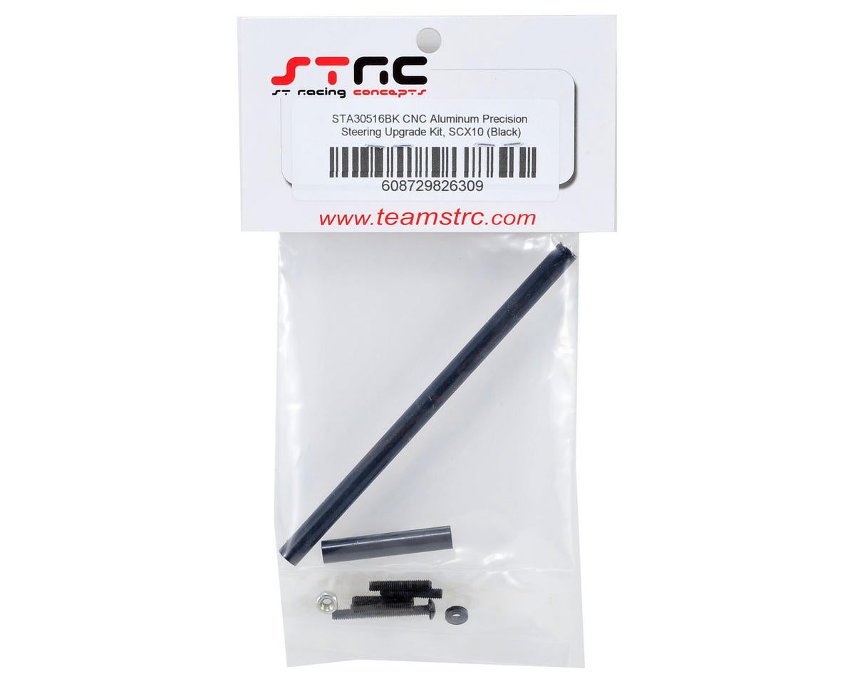 ST Racing Concepts SCX10 Aluminum Steering Upgrade Kit (Black)