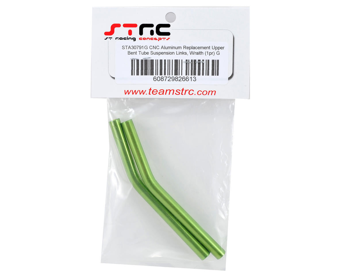 ST Racing Concepts Wraith Aluminum Upper Bent Suspension Links (2) (Green)