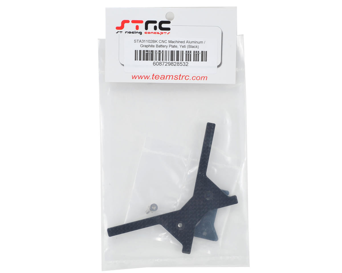 ST Racing Concepts Aluminum/Graphite Battery Plate (Black)