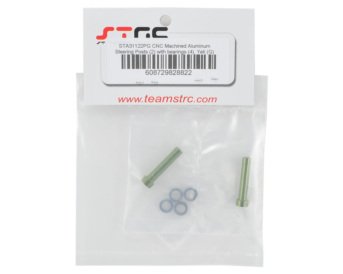 ST Racing Concepts Aluminum Steering Posts w/Bearings (Green)