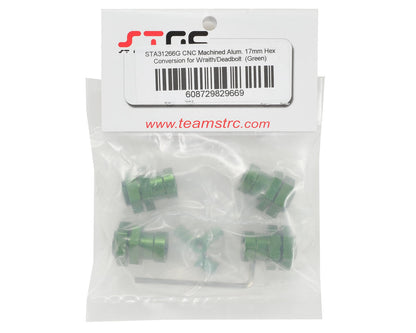 ST Racing Concepts Wraith Aluminum 17mm Hex Conversion Kit (Green)