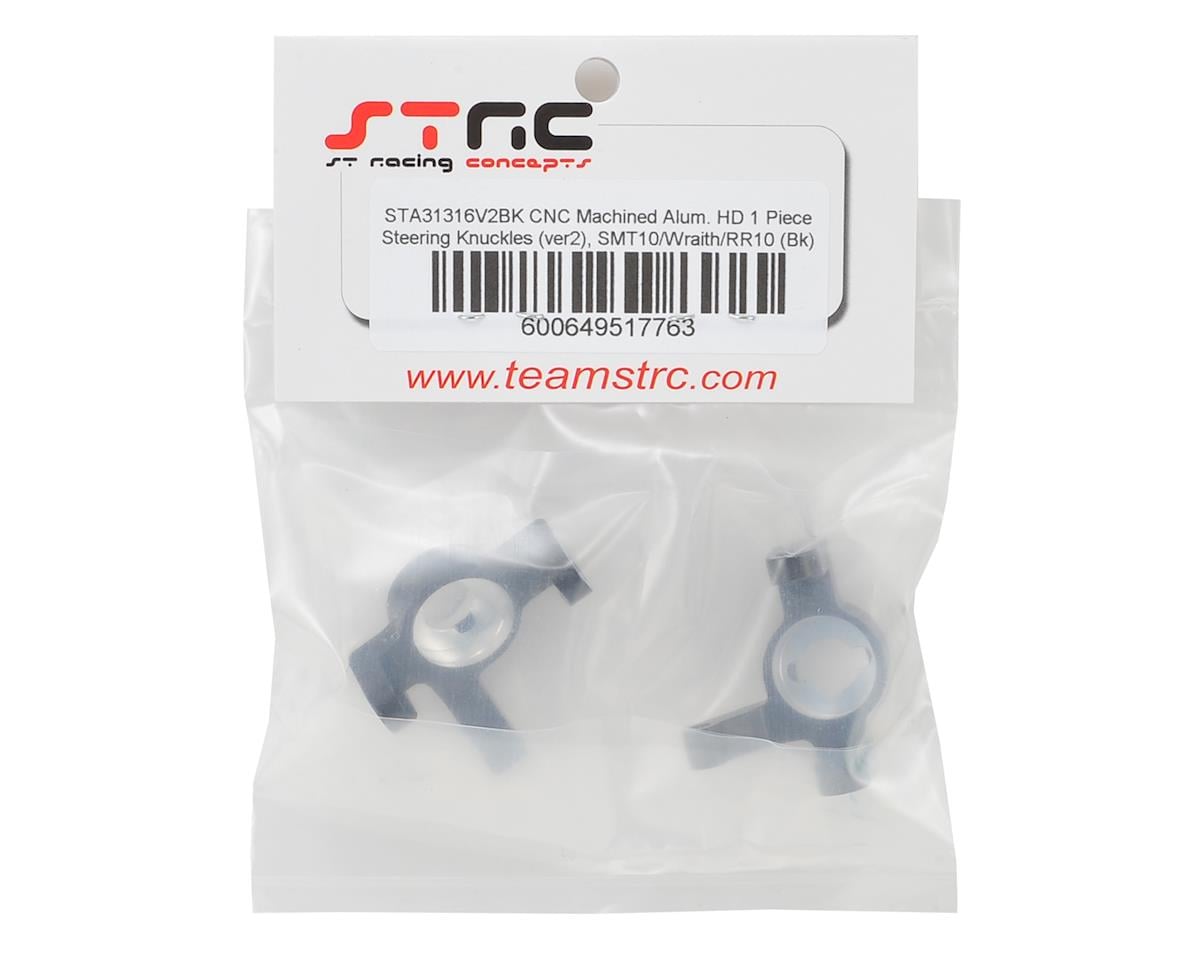 ST Racing Concepts Wraith/RR10 Aluminum V2 Steering Knuckle Set (2) (Black)