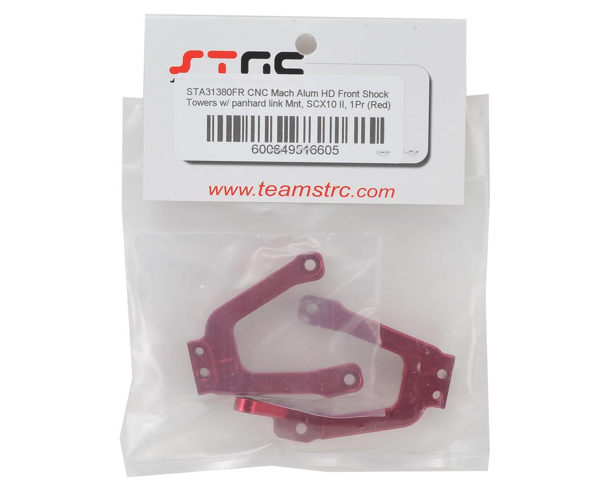 ST Racing Concepts SCX10 II HD Front Shock Towers w/Panhard Mount (Red)