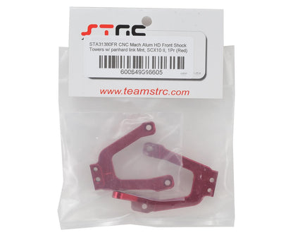 ST Racing Concepts SCX10 II HD Front Shock Towers w/Panhard Mount (Red)