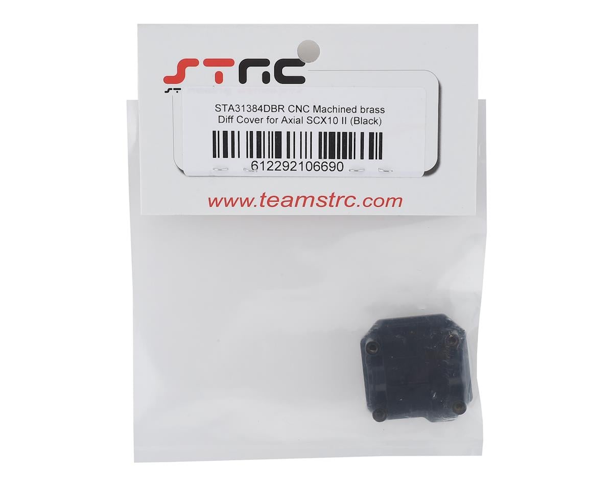 ST Racing Concepts SCX10 II AR44 Brass Diff Cover (Black)