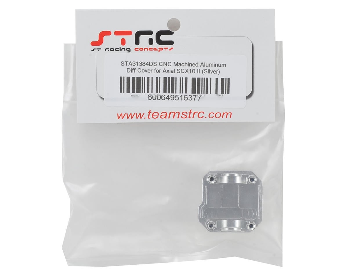 ST Racing Concepts SCX10 II Aluminum Differential Cover (Silver)