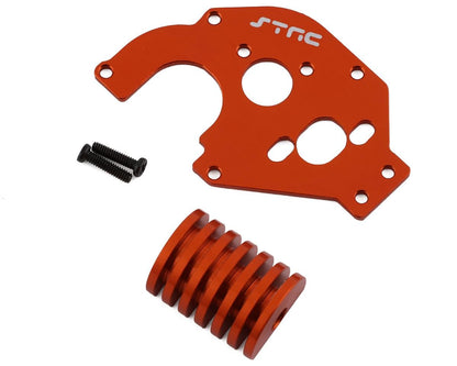 ST Racing Concepts Axial SCX24 Aluminum Motor Plate w/Heatsink (Orange)