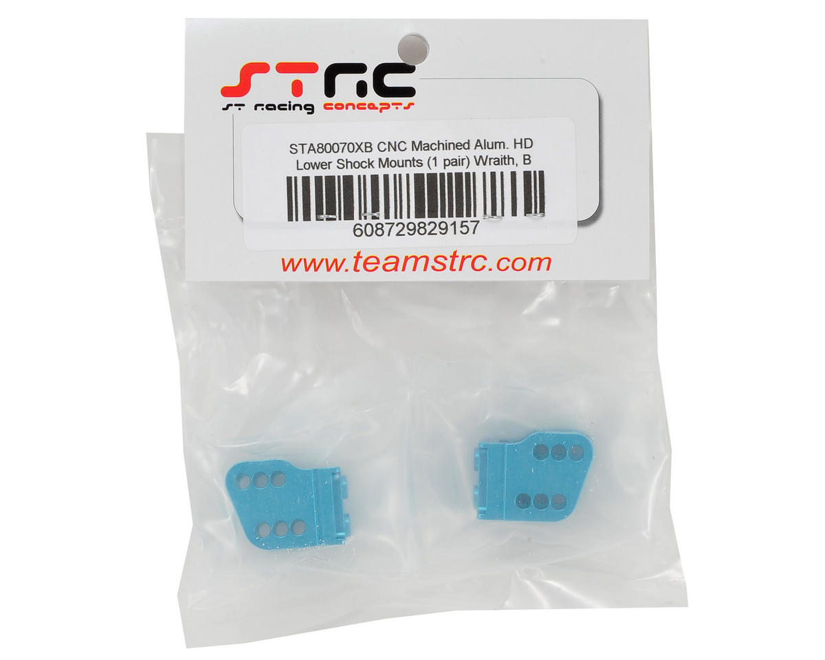 ST Racing Concepts Aluminum HD Bottom Shock Mount Set (2) (Blue)
