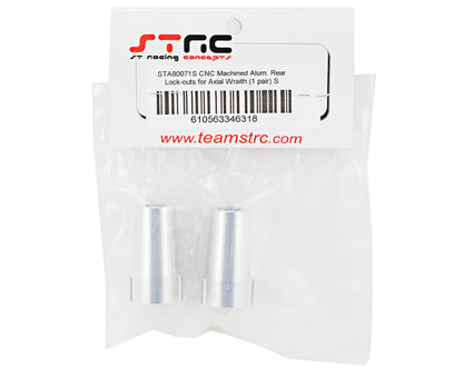 ST Racing Concepts Aluminum Rear Lock Out Set (Silver) (2)