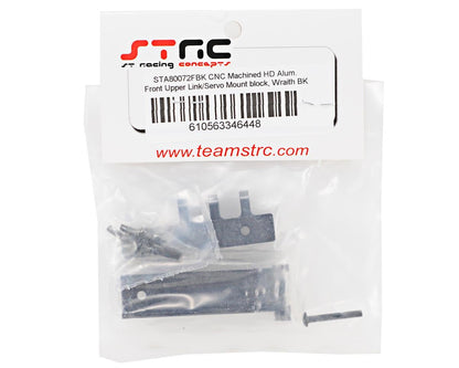 ST Racing Concepts Aluminum Front Servo Mount Block w/Upper Link Mount (Black)