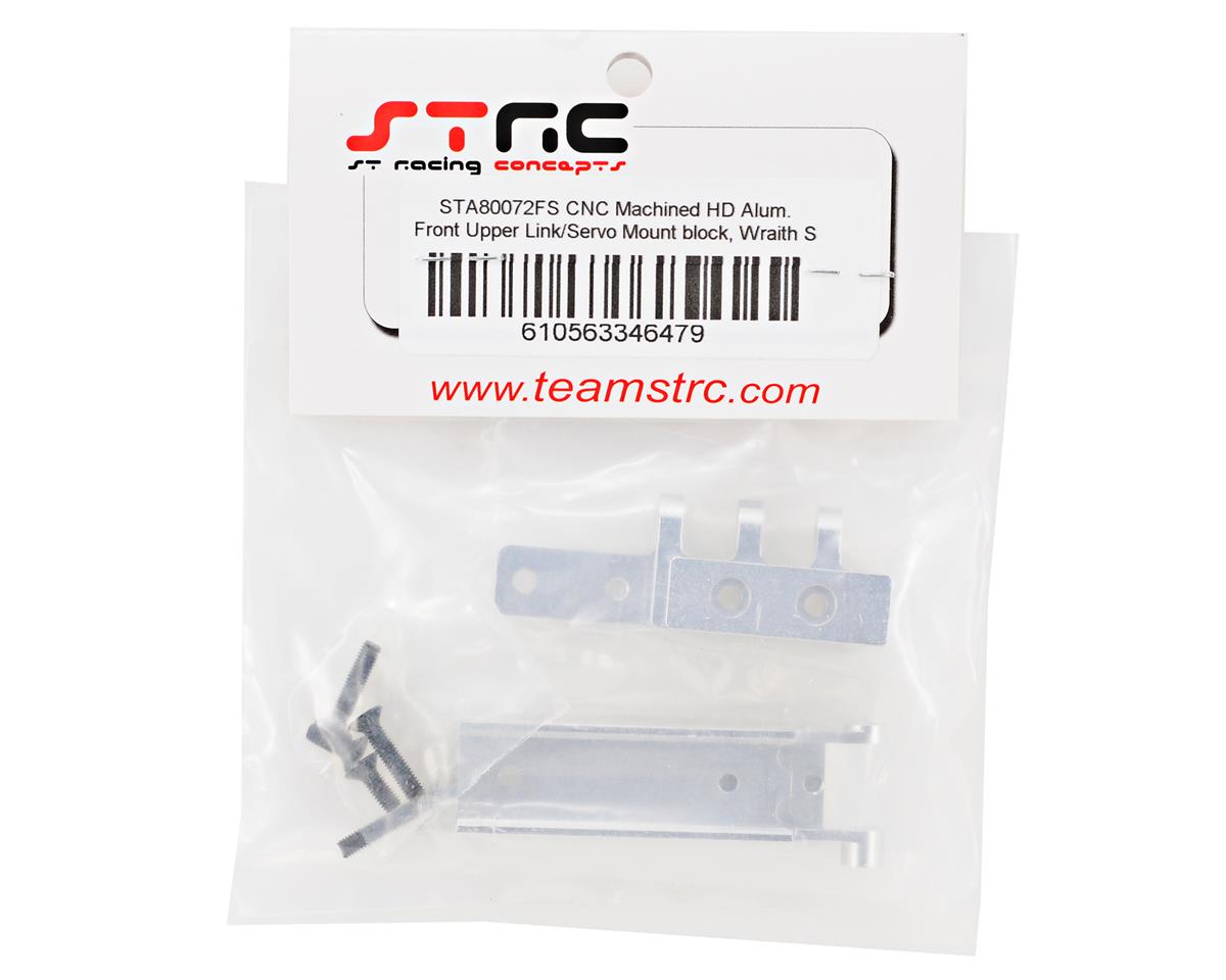 ST Racing Concepts Aluminum HD Front Servo Mount Block w/Upper Link Mount (Silver)