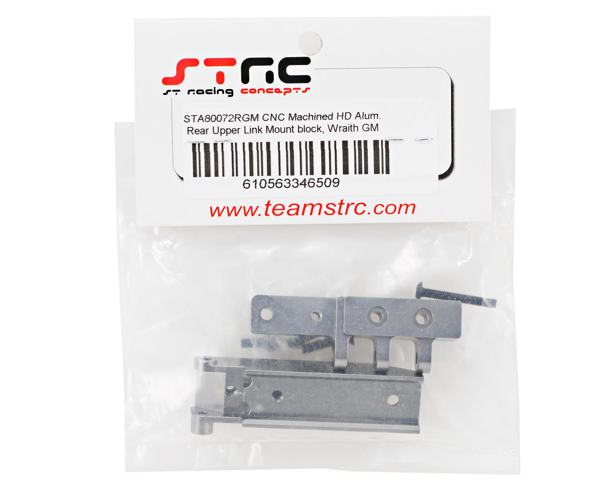 ST Racing Concepts Aluminum HD Rear Upper Link Mount (Gun Metal)