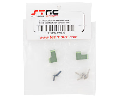 ST Racing Concepts Aluminum Servo Mount Set (Green) (2)