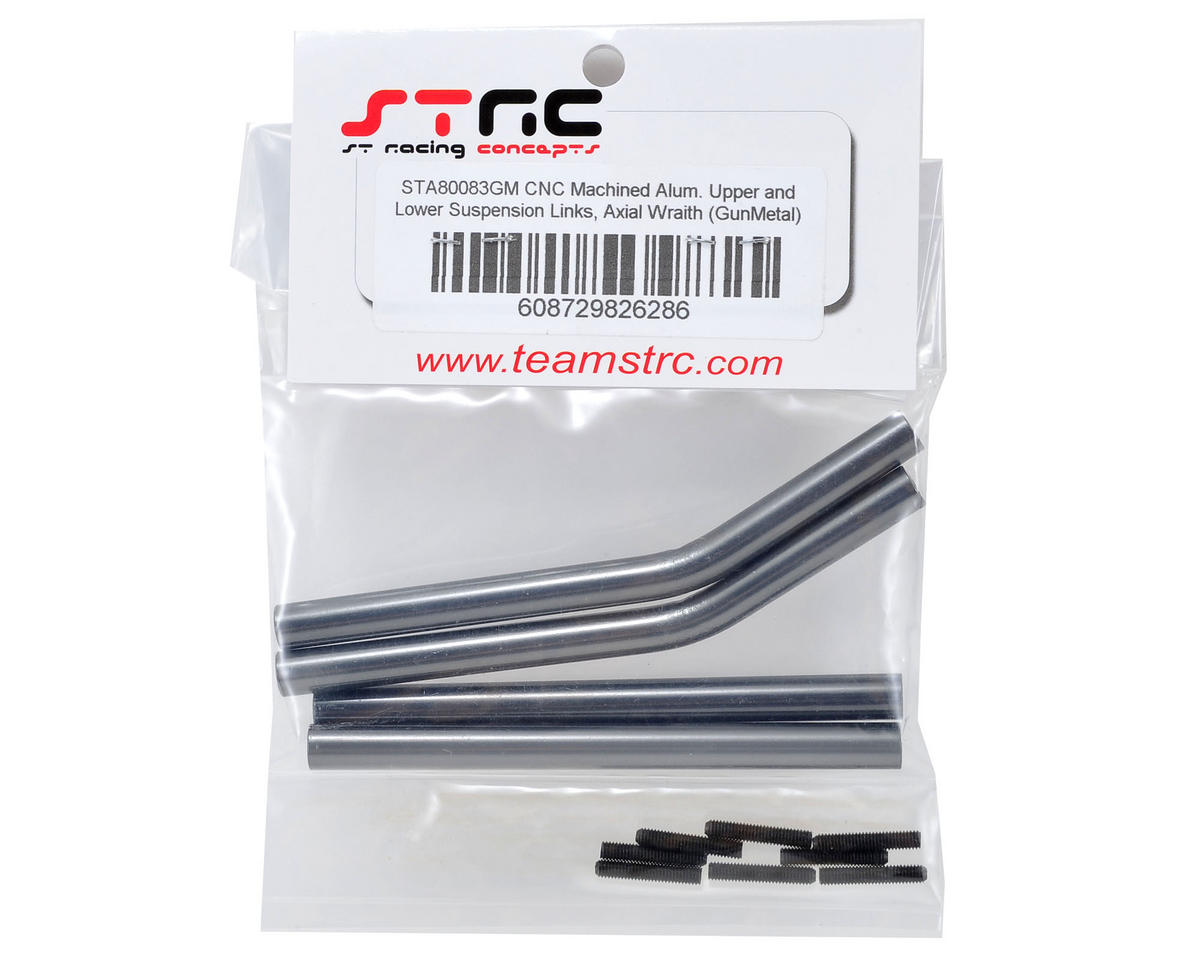 ST Racing Concepts Wraith Aluminum Upper & Lower Suspension Link Set (Gun Metal)