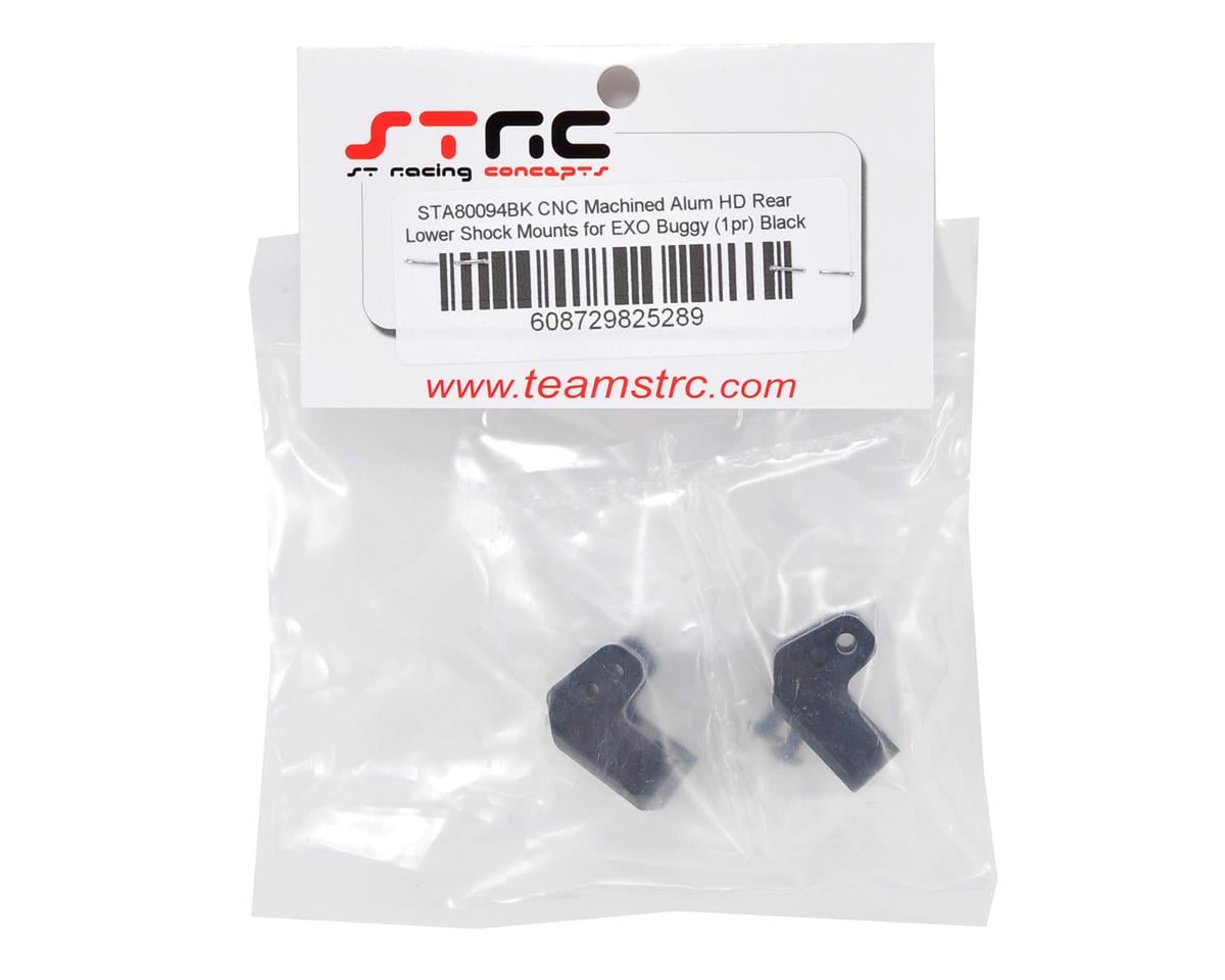 ST Racing Concepts HD Rear Lower Shock Mount Set (Black) (2)