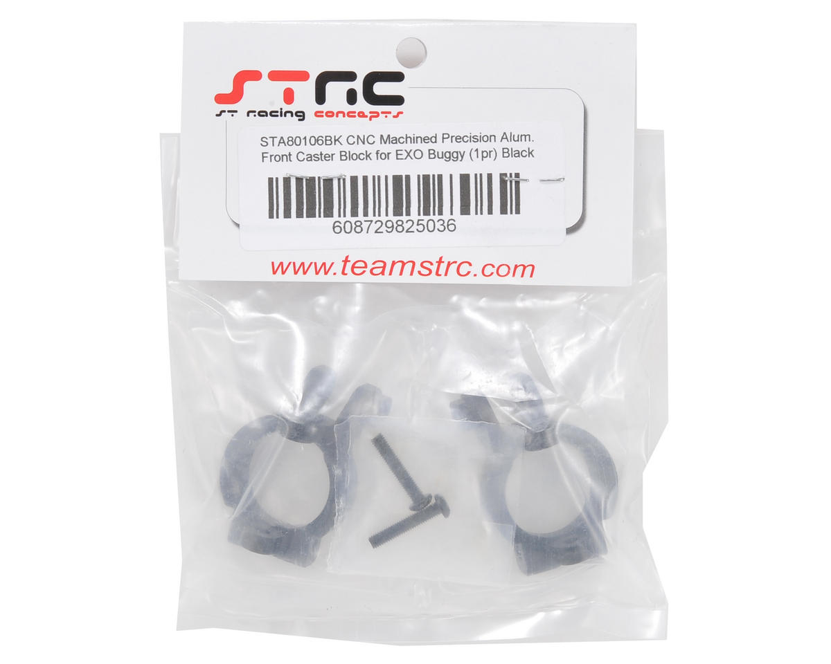 ST Racing Concepts Front Caster Block Set (Black) (2)