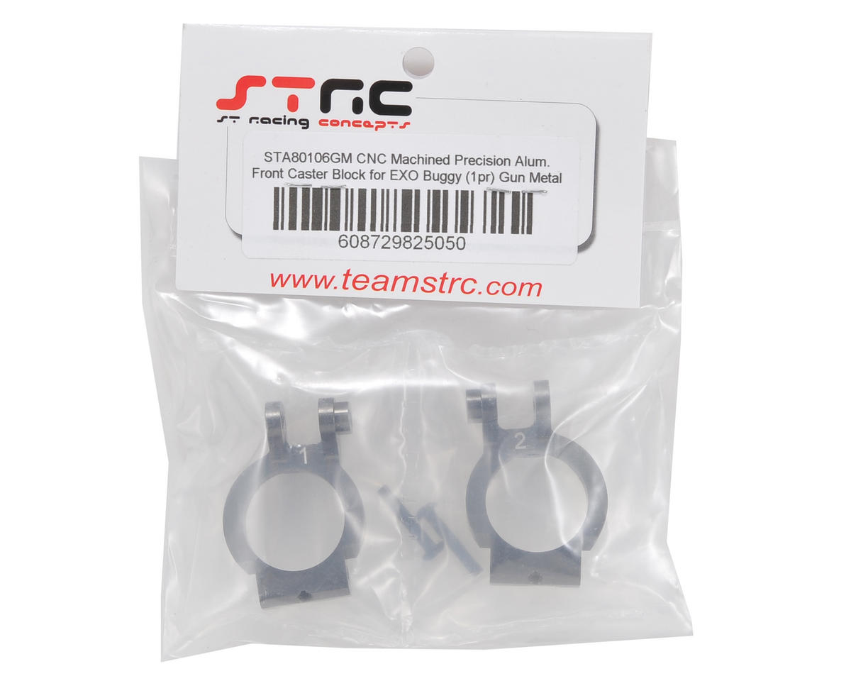 ST Racing Concepts Front Caster Block Set (Gun Metal) (2)