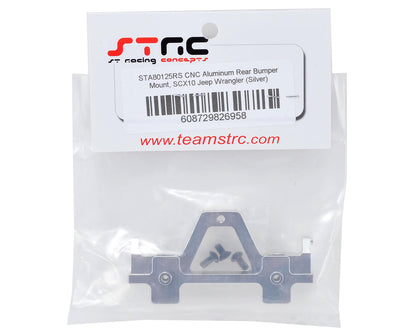ST Racing Concepts SCX10 Aluminum Rear Bumper Mount (Silver)