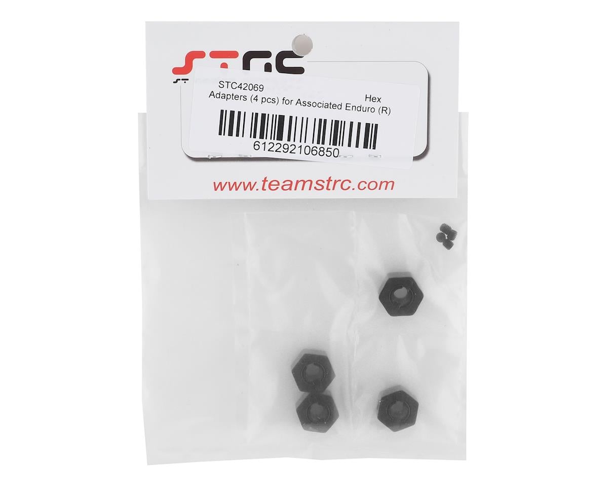 ST Racing Concepts Enduro Brass Hex Adapters (4) (Black)